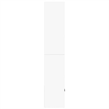 Boekenkast 70x36x189 cm bewerkt hout wit