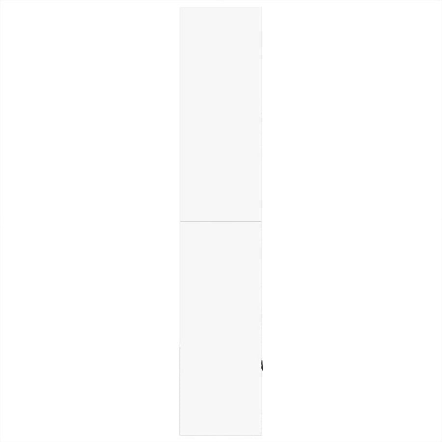 Boekenkast 70x36x189 cm bewerkt hout wit