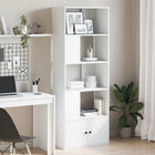 Bookcase 70x36x189 cm engineered wood white