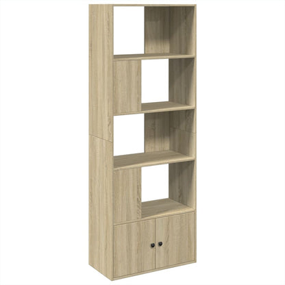 Boekenkast 70x36x189 cm bewerkt hout sonoma eikenkleurig
