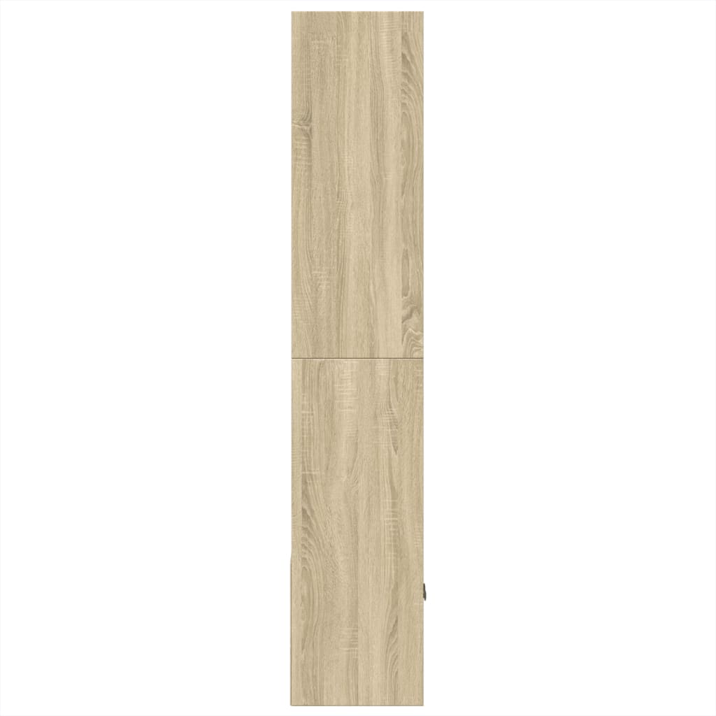 Boekenkast 70x36x189 cm bewerkt hout sonoma eikenkleurig