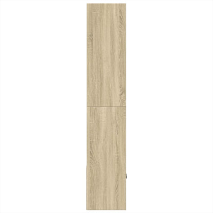 Boekenkast 70x36x189 cm bewerkt hout sonoma eikenkleurig