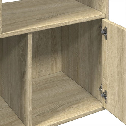 Boekenkast 70x36x189 cm bewerkt hout sonoma eikenkleurig