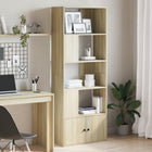 Boekenkast 70x36x189 cm bewerkt hout sonoma eiken
