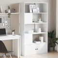 Bookcase 100x36x189 cm engineered wood white