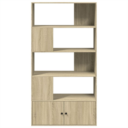 Boekenkast 100x36x189 cm bewerkt hout sonoma eikenkleurig