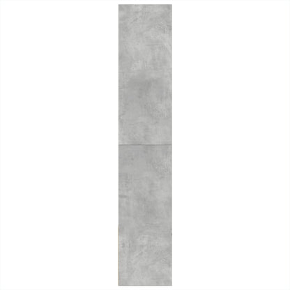 Boekenkast 100x36x189 cm bewerkt hout betongrijs