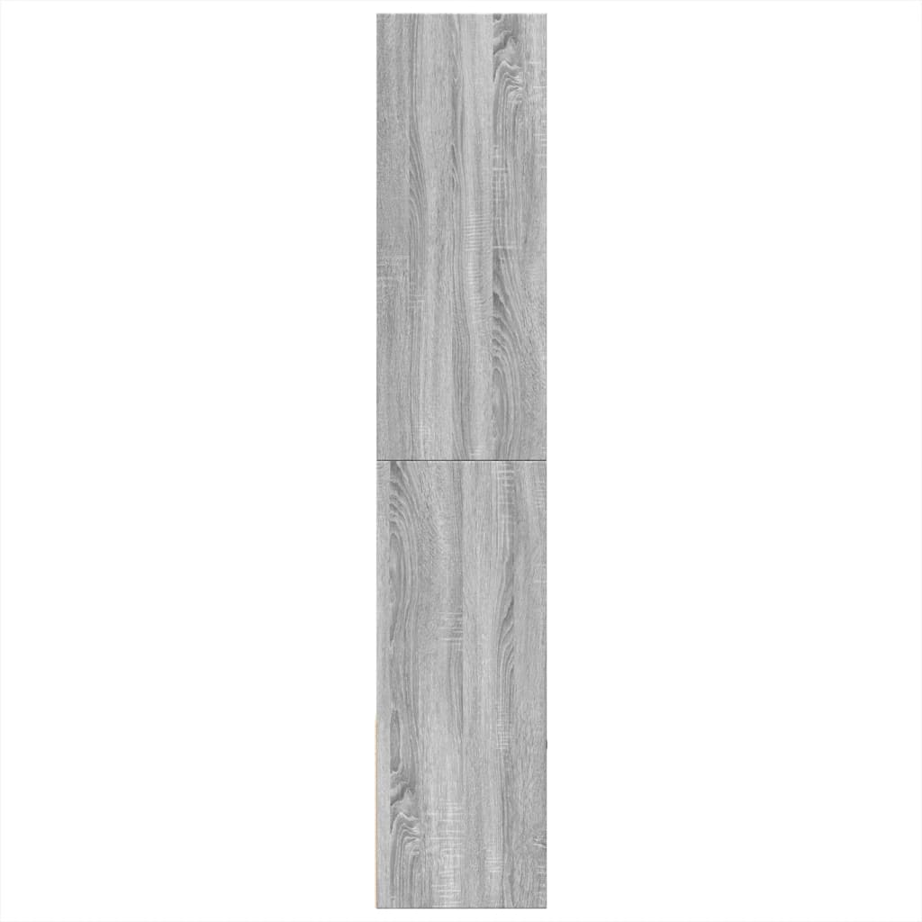 Boekenkast 100x36x189 cm bewerkt hout grijs sonoma eikenkleurig