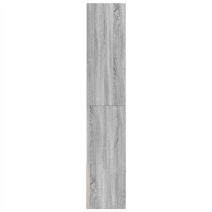 Boekenkast 100x36x189 cm bewerkt hout grijs sonoma eikenkleurig