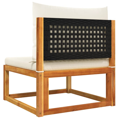 5-delige Loungeset met kussens massief acaciahout