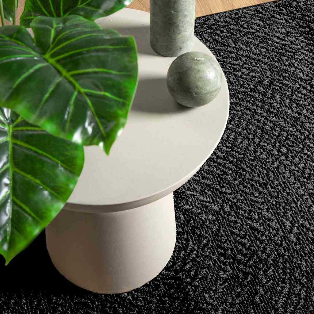 Vloerkleed Zizur Binnen En Buiten 120X170Cm Jute Look Antraciet 120 x 170 cm