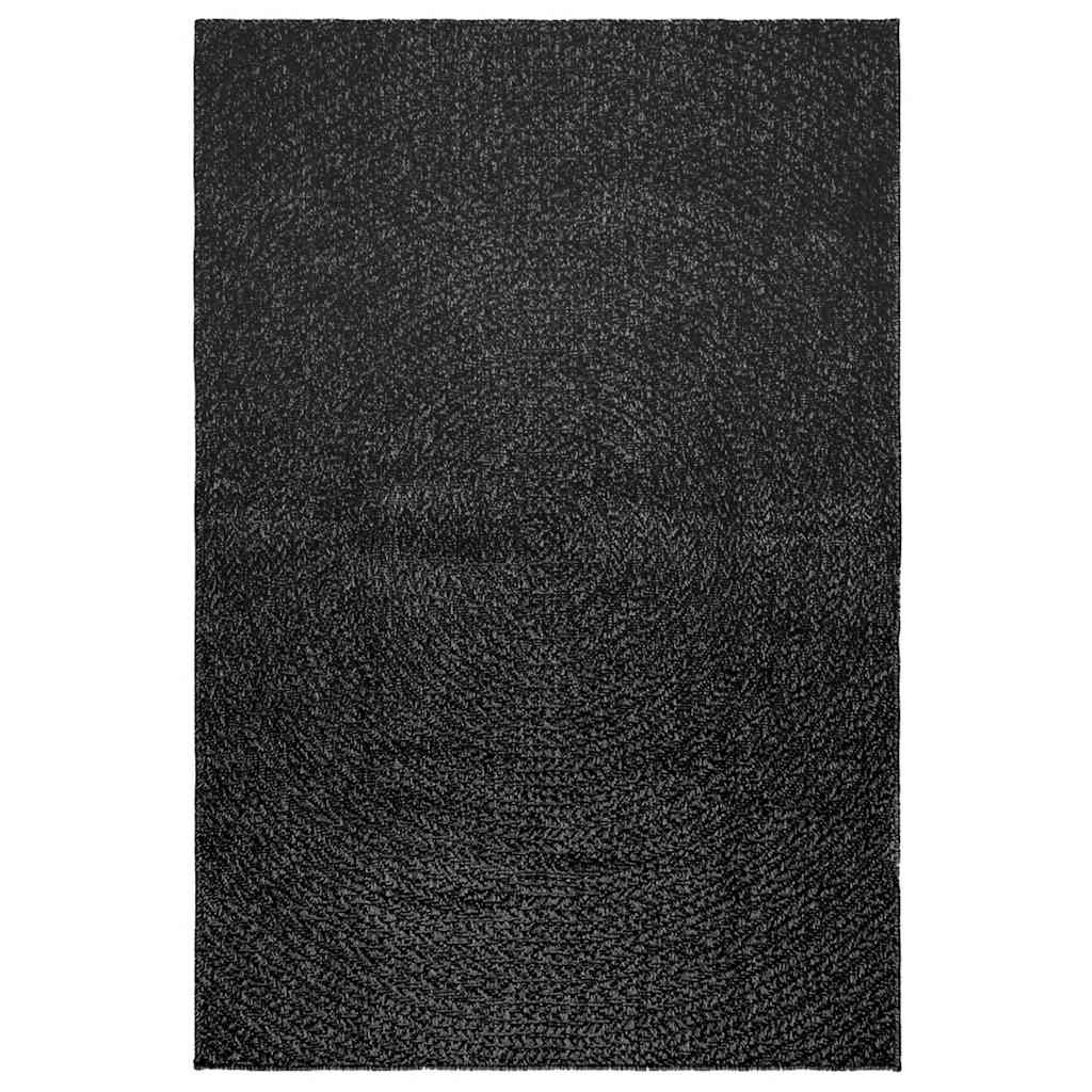 Vloerkleed Zizur Binnen En Buiten 120X170Cm Jute Look Antraciet 120 x 170 cm