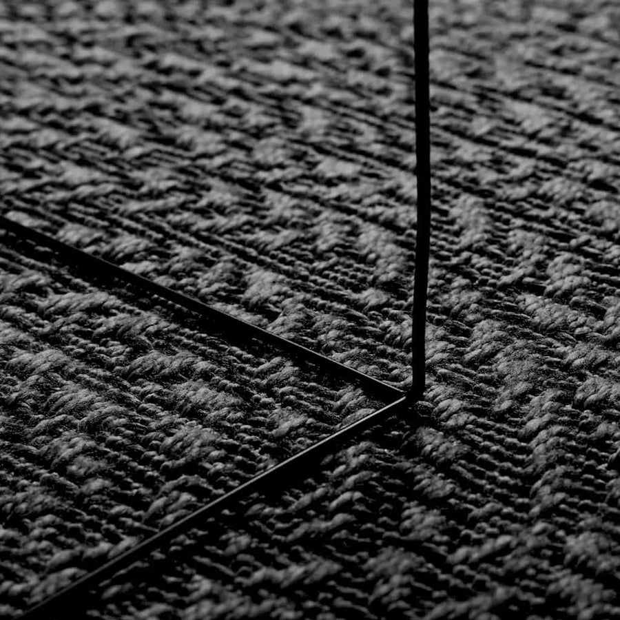 Vloerkleed Zizur Binnen En Buiten 120X170Cm Jute Look Antraciet 120 x 170 cm