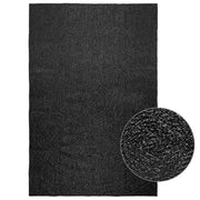 Vloerkleed 160x230 cm jute look antraciet
