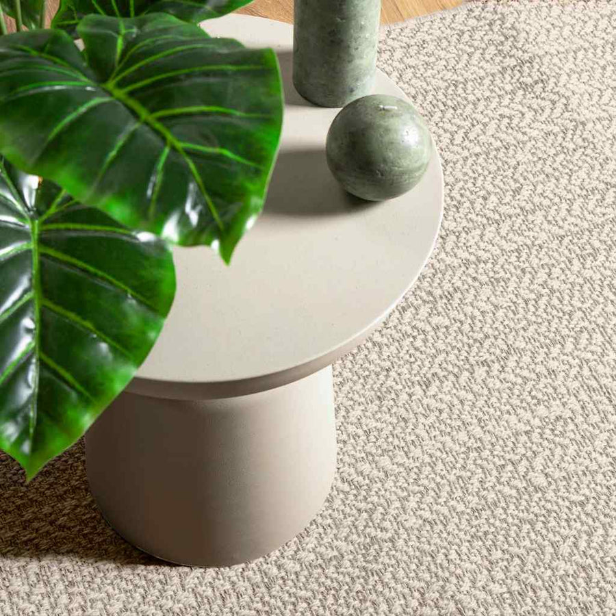 Vloerkleed ZIZUR room binnen en buiten 60x110 cm jute look