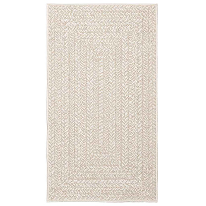 Vloerkleed ZIZUR room binnen en buiten 60x110 cm jute look