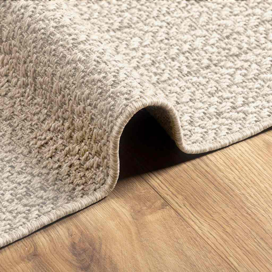 Vloerkleed ZIZUR room binnen en buiten 60x110 cm jute look
