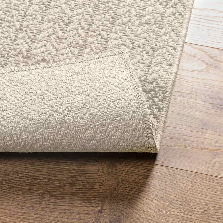 Vloerkleed ZIZUR room binnen en buiten 60x110 cm jute look