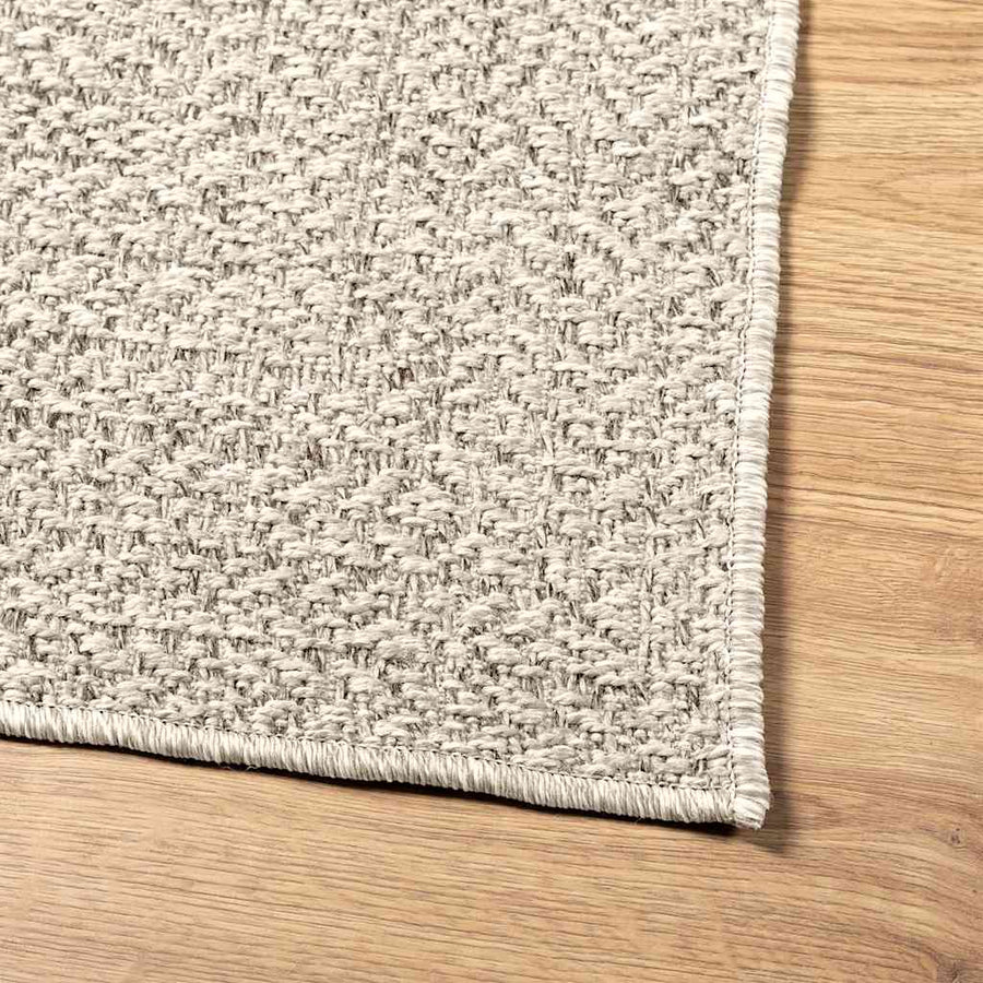 Vloerkleed ZIZUR room binnen en buiten 60x110 cm jute look