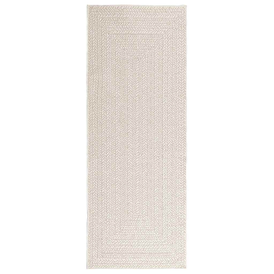 Vloerkleed ZIZUR room binnen en buiten 80x200 cm jute look