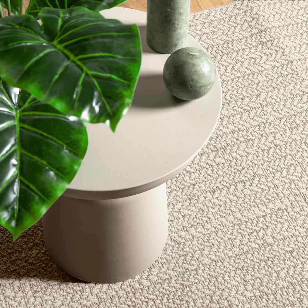 Vloerkleed ZIZUR room binnen en buiten 140x200 cm jute look