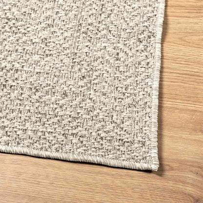 Vloerkleed ZIZUR room binnen en buiten 140x200 cm jute look