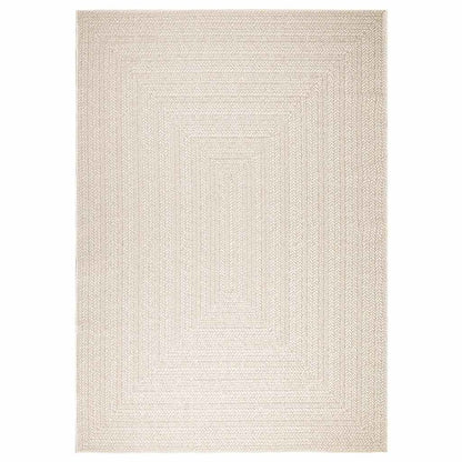 Vloerkleed ZIZUR room binnen en buiten 200x290 cm jute look