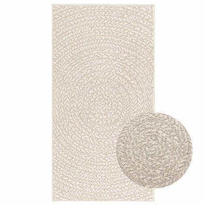Vloerkleed ZIZUR room binnen en buiten 60x110 cm jute look