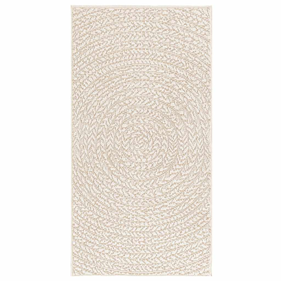 Vloerkleed ZIZUR room binnen en buiten 60x110 cm jute look
