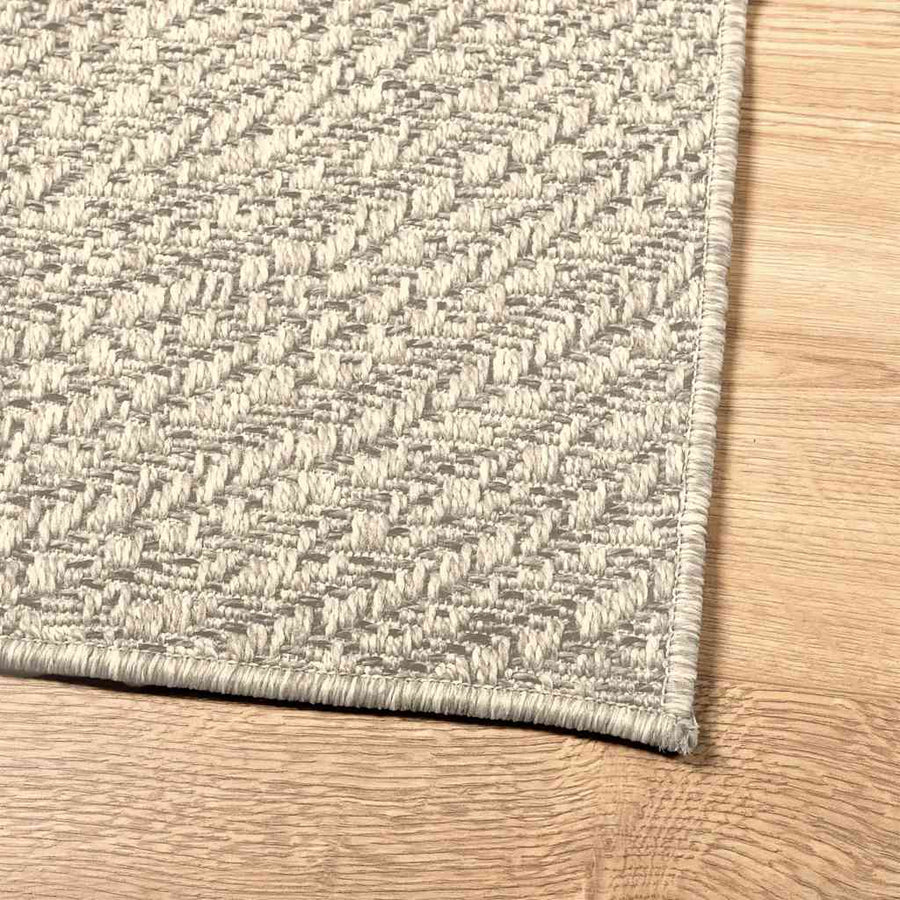 Vloerkleed ZIZUR room binnen en buiten 60x110 cm jute look