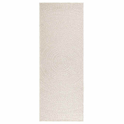 Vloerkleed ZIZUR room binnen en buiten 80x200 cm jute look