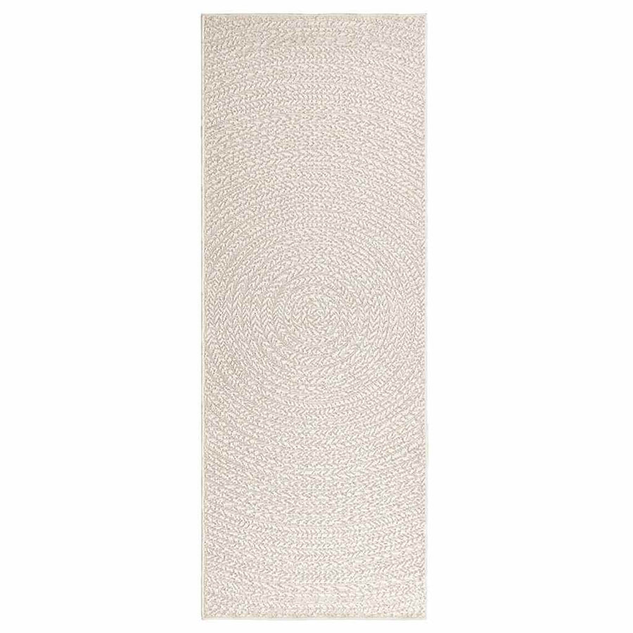 Vloerkleed ZIZUR room binnen en buiten 80x200 cm jute look