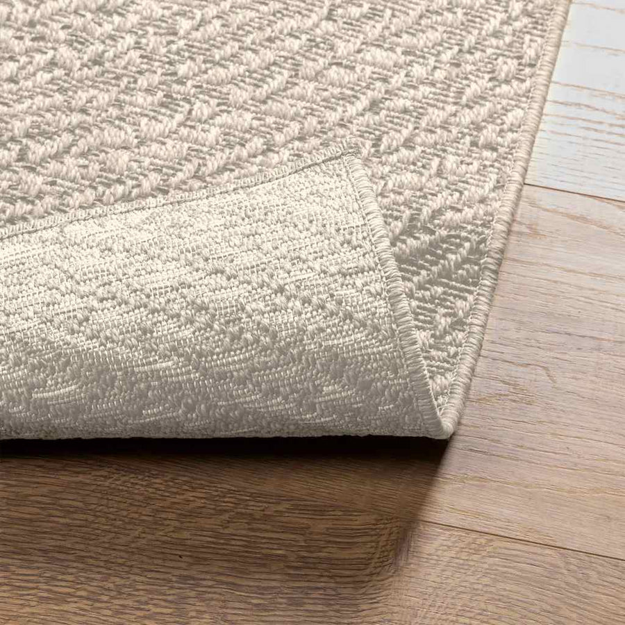 Vloerkleed ZIZUR room binnen en buiten 80x200 cm jute look
