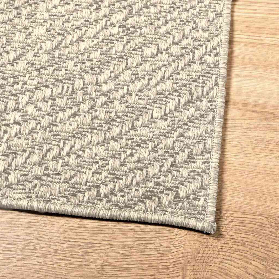 Vloerkleed ZIZUR room binnen en buiten 80x200 cm jute look