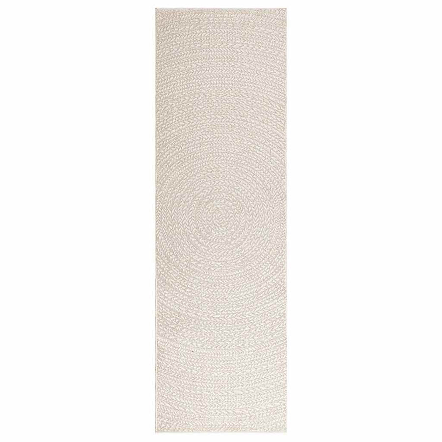 Vloerkleed ZIZUR room binnen en buiten 80x250 cm jute look