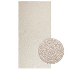 Vloerkleed 100x200 cm jute look crème