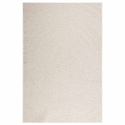 Vloerkleed ZIZUR room binnen en buiten 140x200 cm jute look
