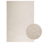 Vloerkleed 160x230 cm jute look crème