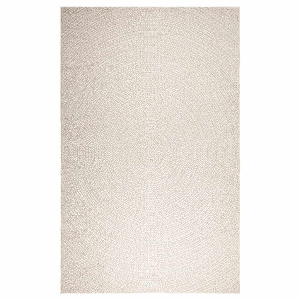 Vloerkleed ZIZUR room binnen en buiten 200x290 cm jute look