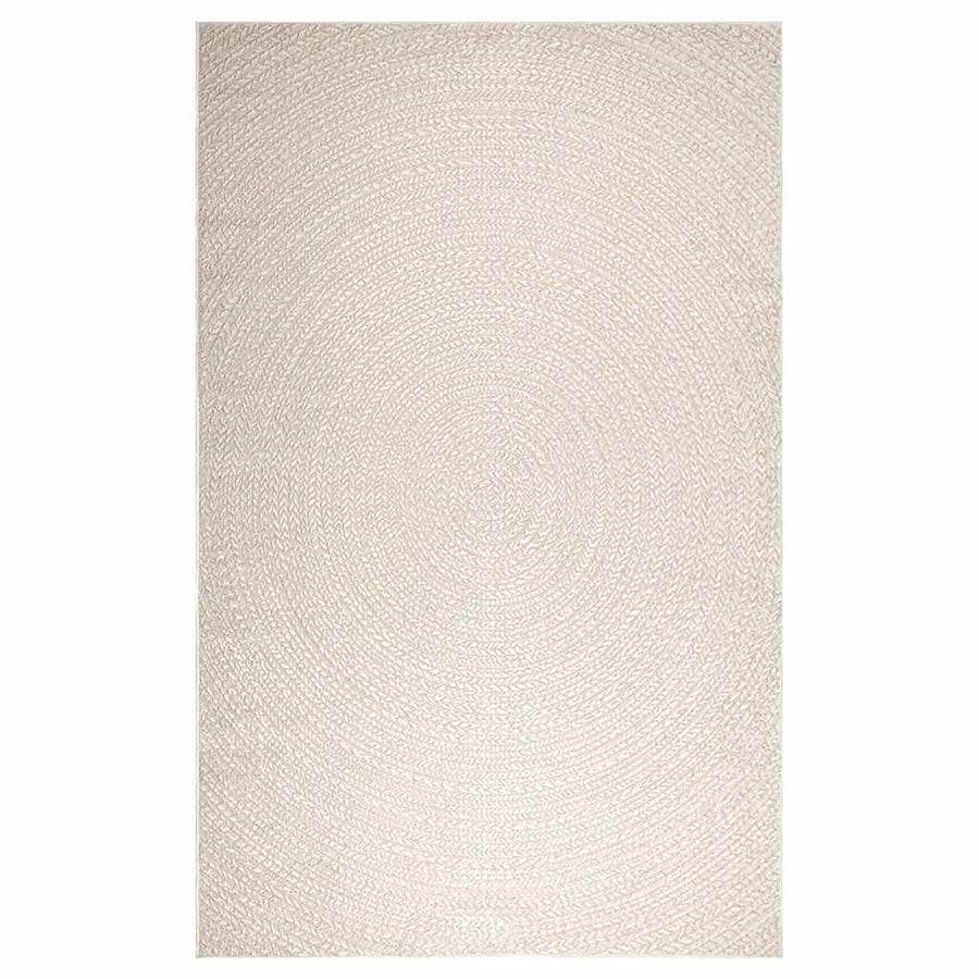 Vloerkleed ZIZUR room binnen en buiten 200x290 cm jute look