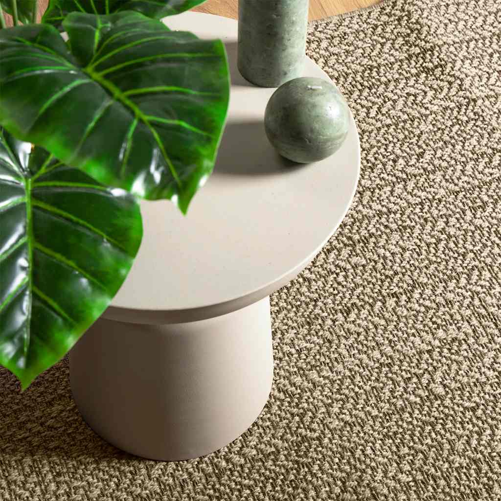 Vloerkleed ZIZUR beige binnen en buiten 60x110 cm jute look