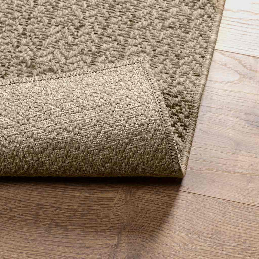 Vloerkleed ZIZUR beige binnen en buiten 60x110 cm jute look