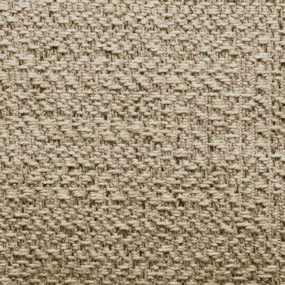 Vloerkleed ZIZUR beige binnen en buiten 120x120 cm jute look