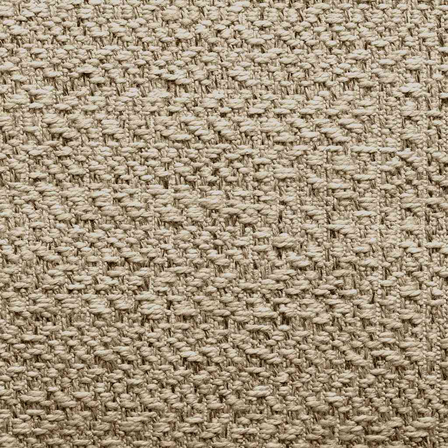 Vloerkleed ZIZUR beige binnen en buiten 120x120 cm jute look