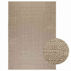 Vloerkleed 160x230 cm beige jute look binnen buiten