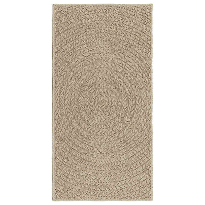 Vloerkleed ZIZUR beige binnen en buiten 60x110 cm jute look