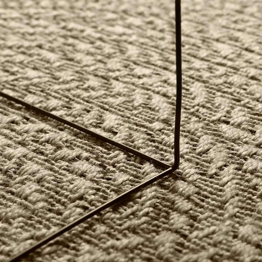 Vloerkleed ZIZUR beige binnen en buiten 60x110 cm jute look