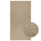 Vloerkleed 80x150 cm beige jute look binnen buiten