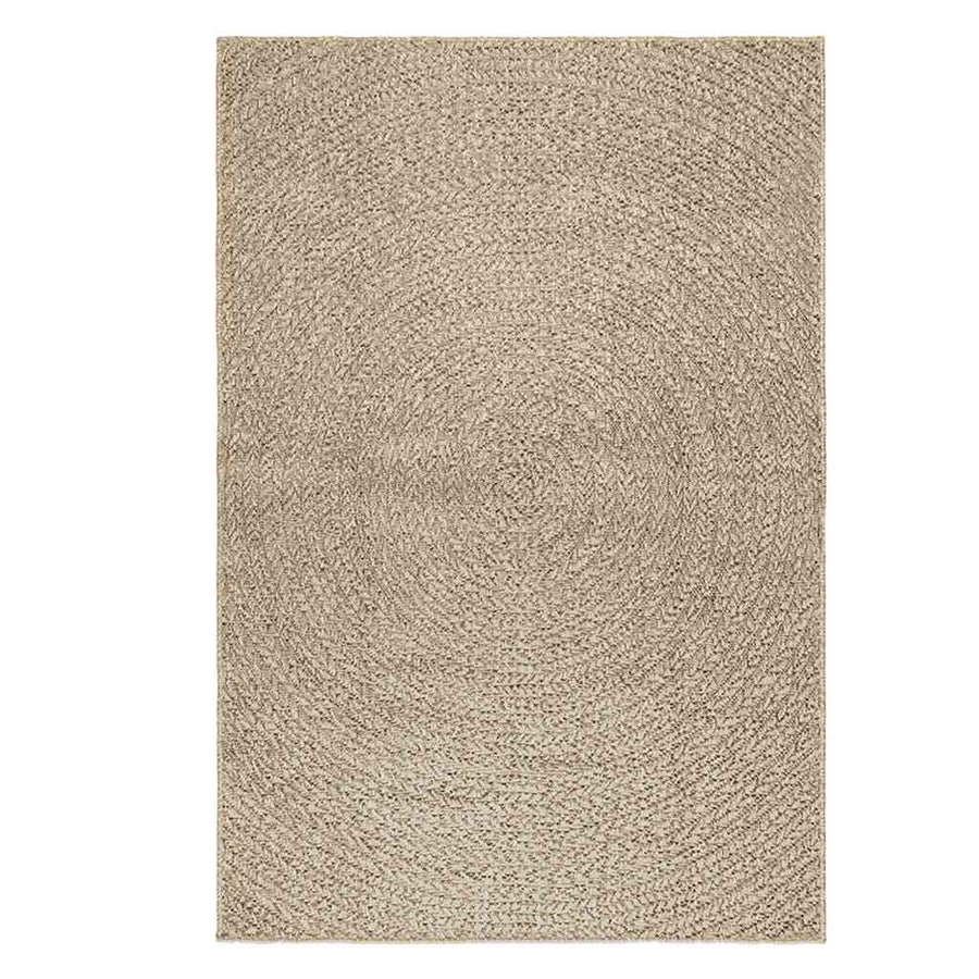 Vloerkleed ZIZUR beige binnen en buiten 120x170 cm jute look