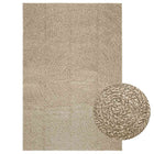 Vloerkleed 140x200 cm beige jute look